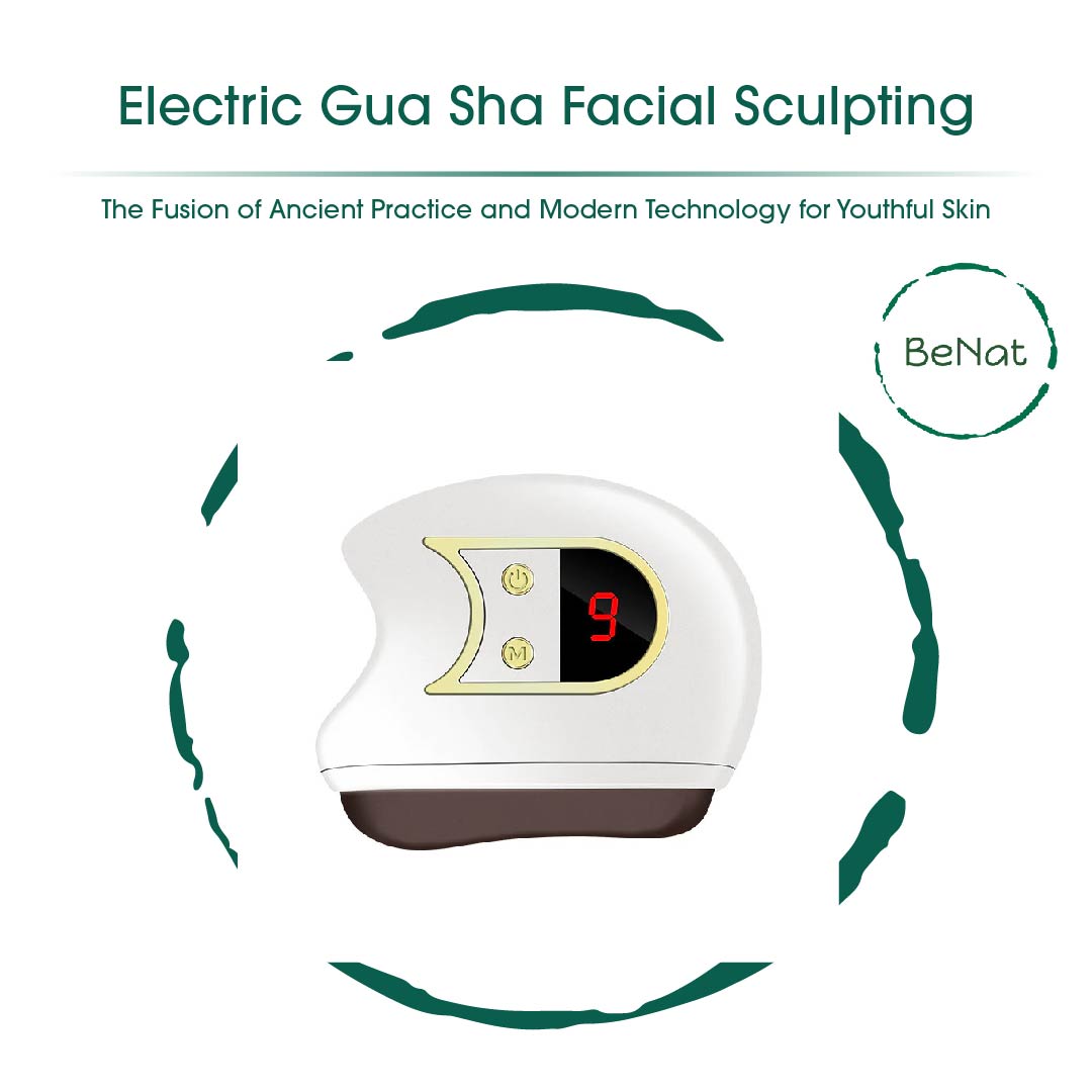 Electric Gua Sha Facial Sculpting Device – Anti-Aging Skin Massager with Red Light