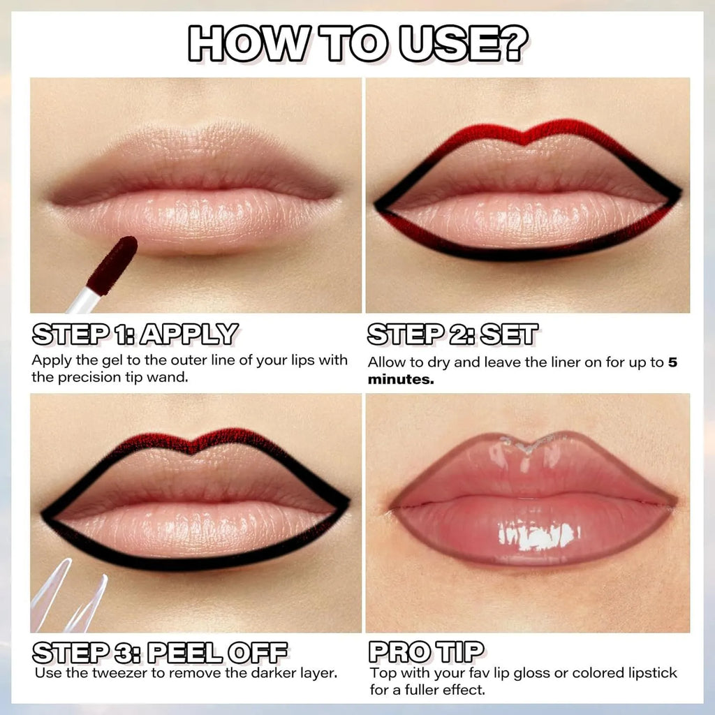 Waterproof Lip Liner – Long-Lasting No Smudge Formula