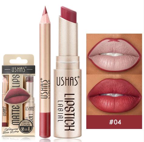 Matte Waterproof Nude Lipstick – Long-Lasting Velvety Formula