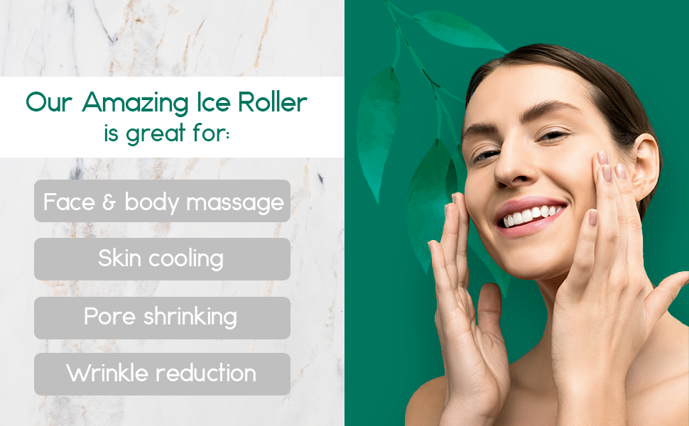 Body Massage Ice Roller – Cooling Face & Body Skincare Tool