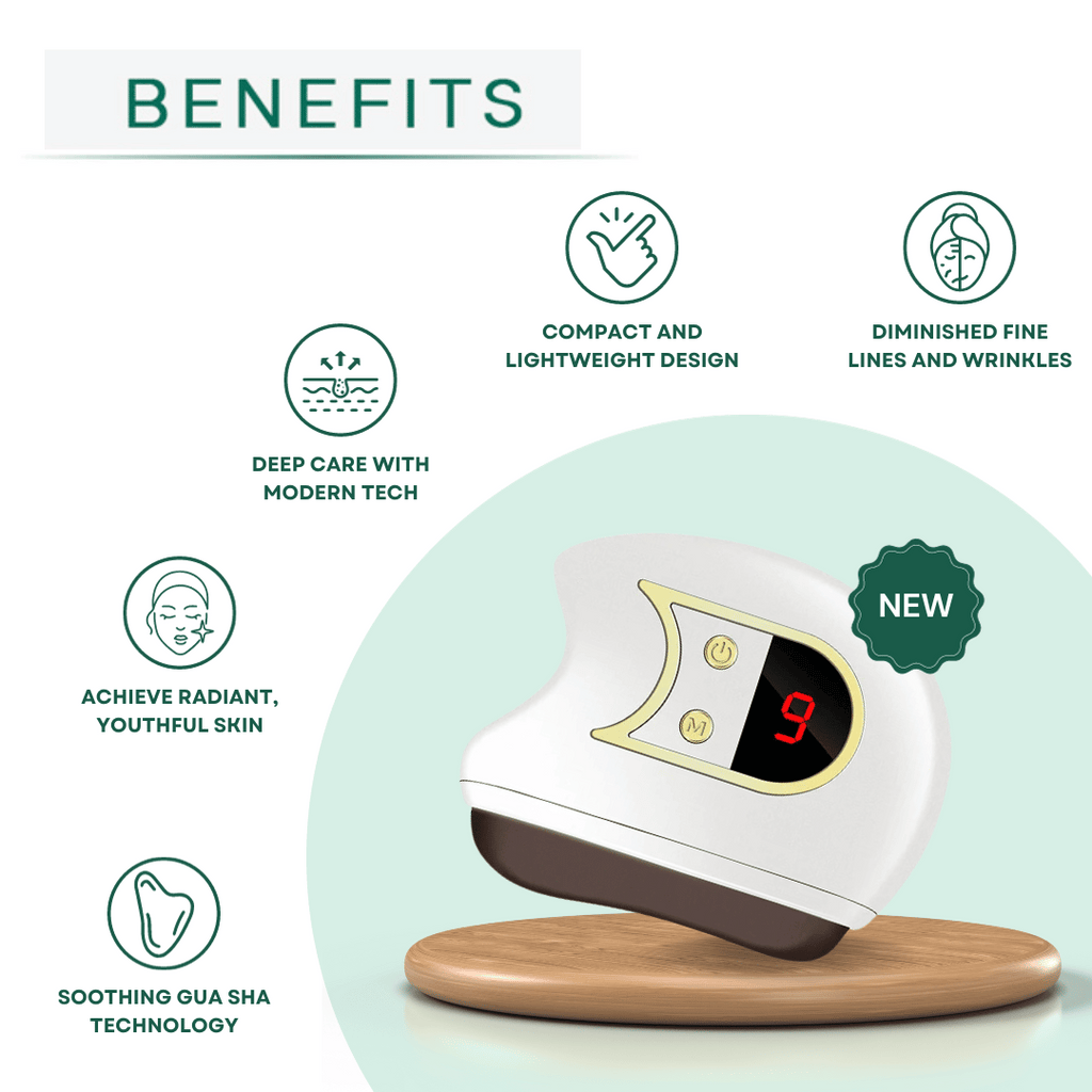Electric Gua Sha Facial Sculpting Device – Anti-Aging Skin Massager with Red Light