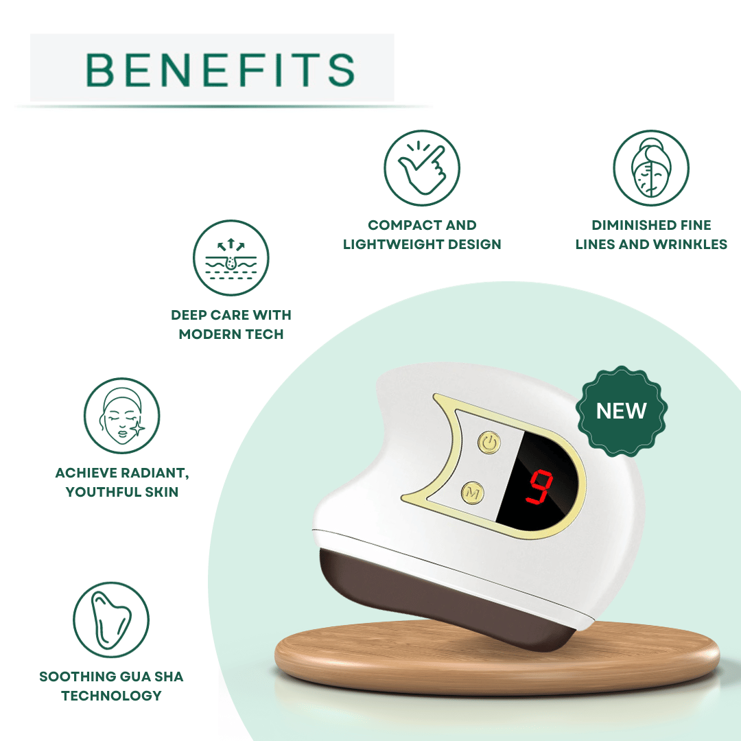 Electric Gua Sha Facial Sculpting Device – Anti-Aging Skin Massager with Red Light