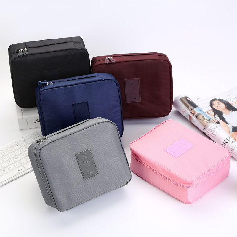 Waterproof Travel Cosmetic Bag – Multi-Pocket Organizer with Dividers