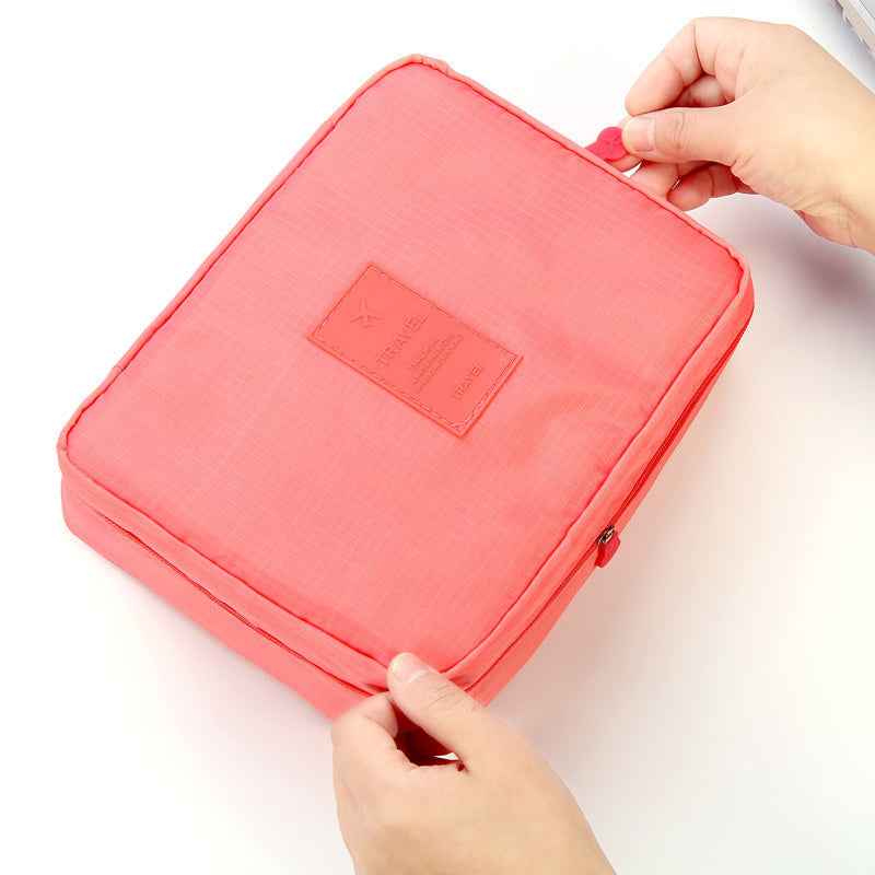 Waterproof Travel Cosmetic Bag – Multi-Pocket Organizer with Dividers