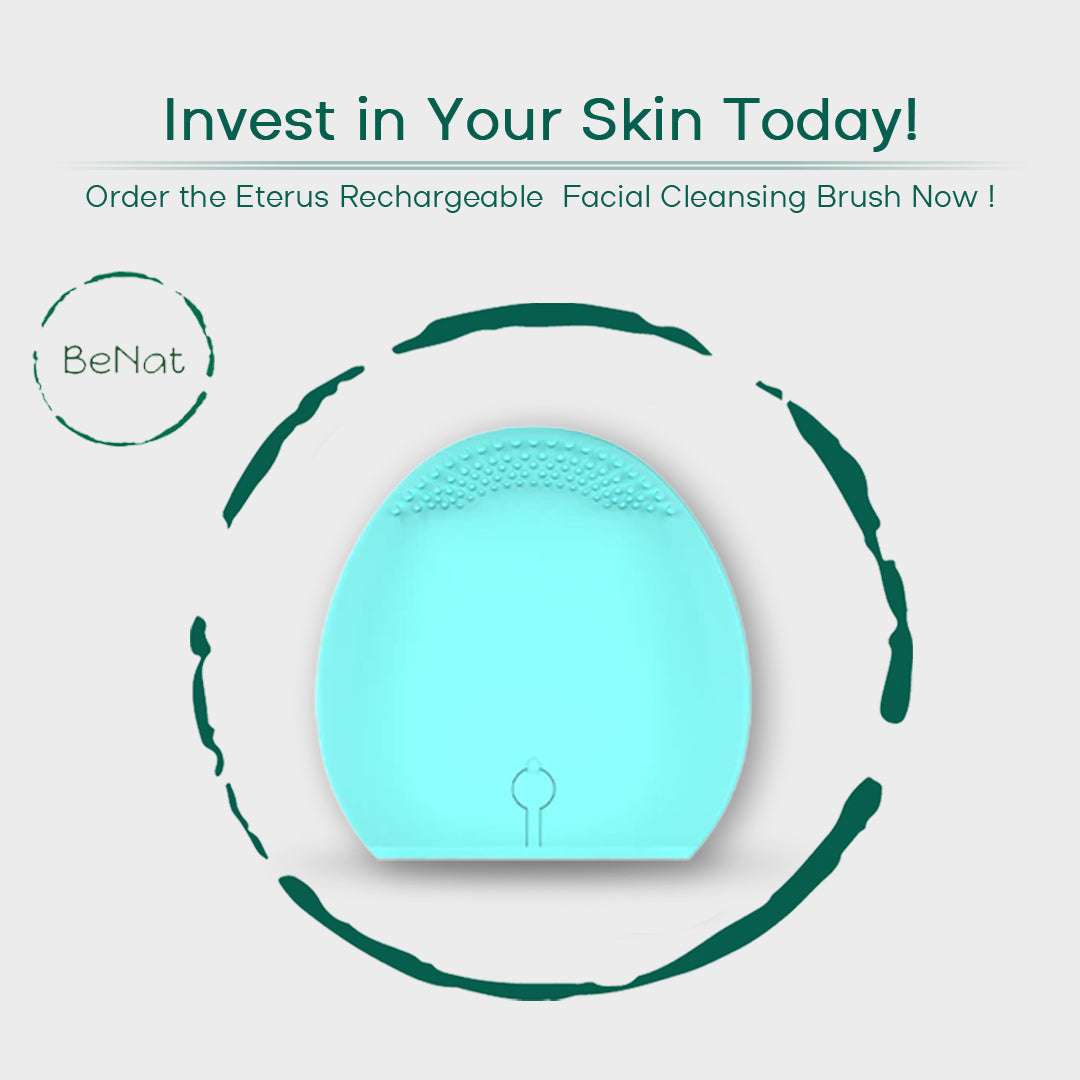 Rechargeable Facial Cleansing Brush – Deep Cleansing Silicone Exfoliator