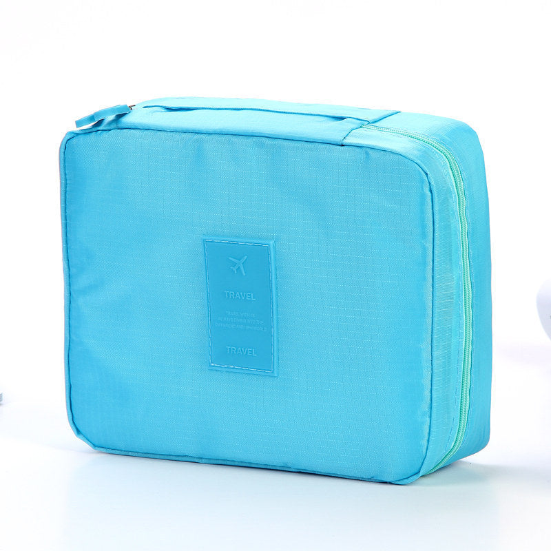 Waterproof Travel Cosmetic Bag – Multi-Pocket Organizer with Dividers