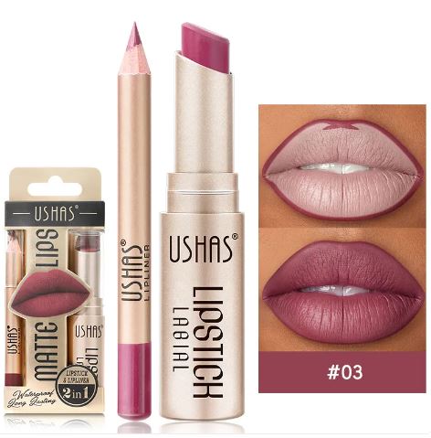 Matte Waterproof Nude Lipstick – Long-Lasting Velvety Formula