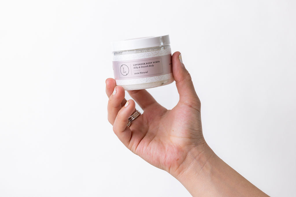 Lavender Natural Salt Body Scrub – Exfoliating Scrub with Essential Oils