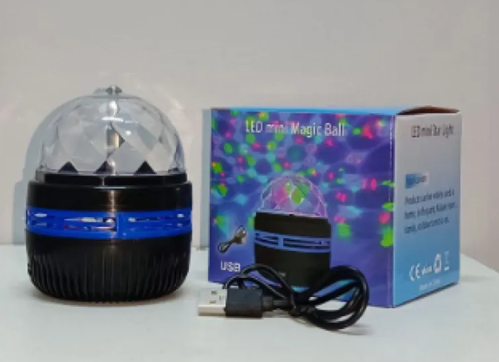 LED Star Galaxy Projector Lamp – Rotating Magic Ball Night Light for Bedroom