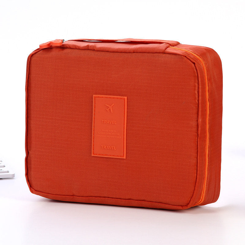 Waterproof Travel Cosmetic Bag – Multi-Pocket Organizer with Dividers